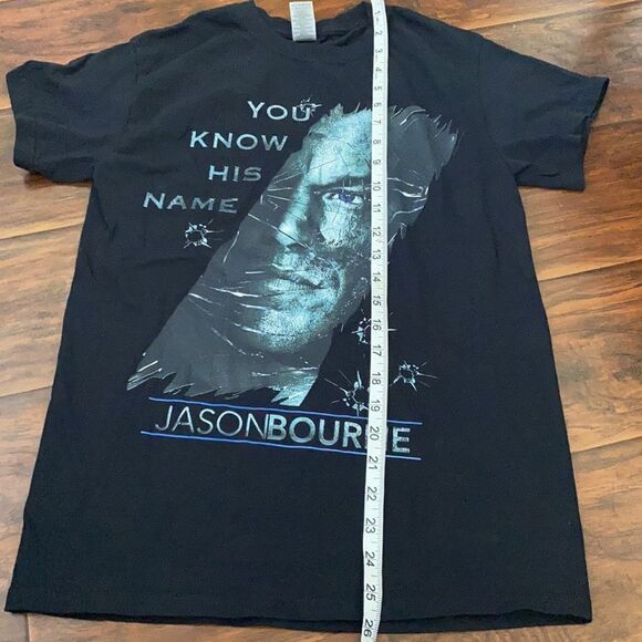 Jason Bourne Black Pullover Graphic Shirt Matt Damon Movie - Picture 5 of 8